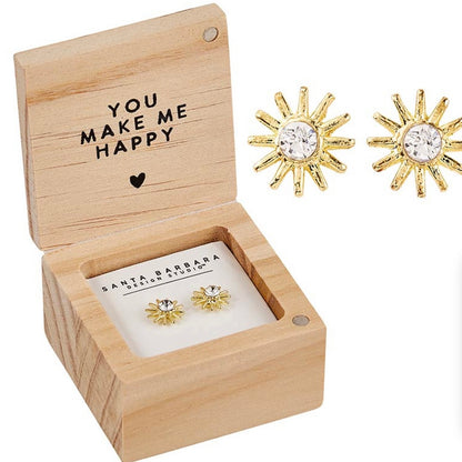 You Are My Sunshine Treasure Box Earrings