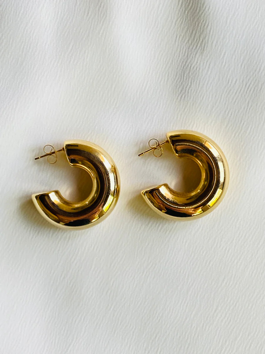 Daisy Hoop Earrings