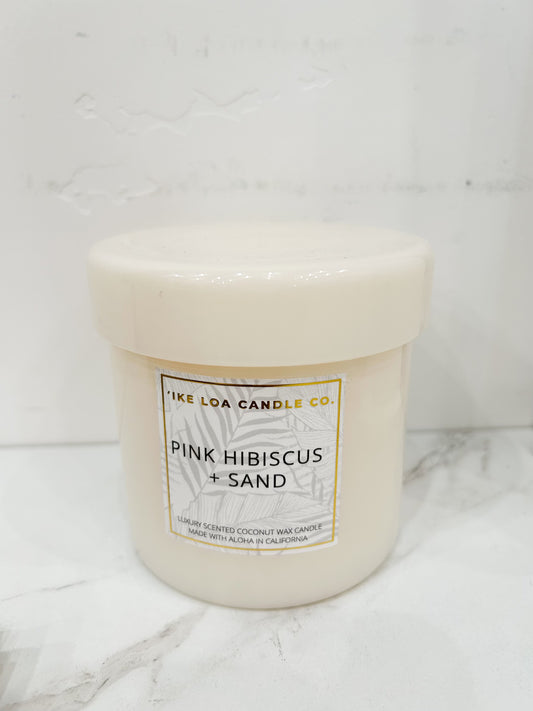 'Ike Loa Candle Co. Pink Hibiscus + Sand