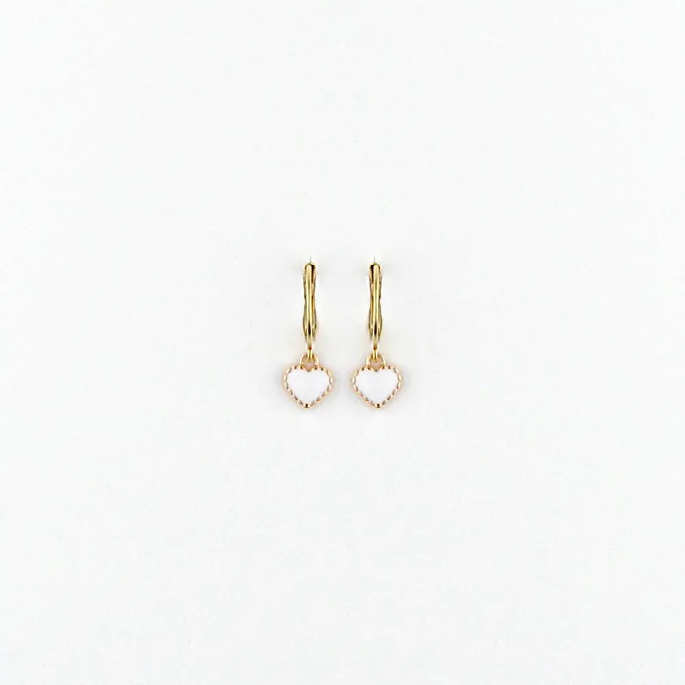 Petite Bebe Earring - White