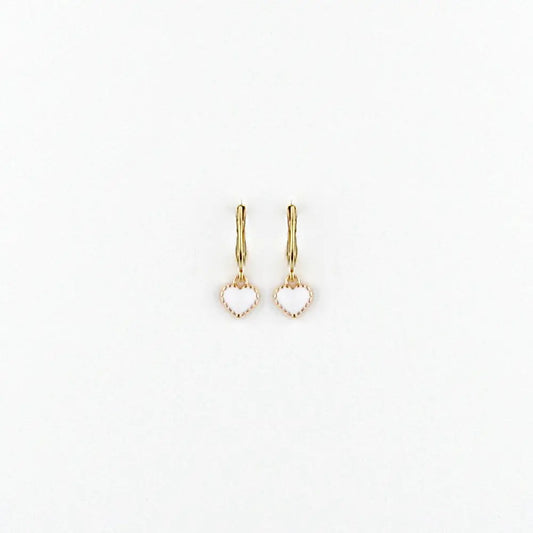 Petite Bebe Earring - White