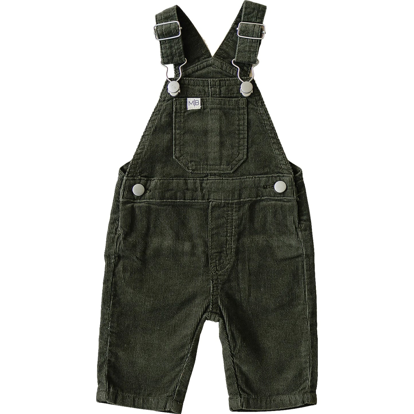 Green Corduroy Overalls Set