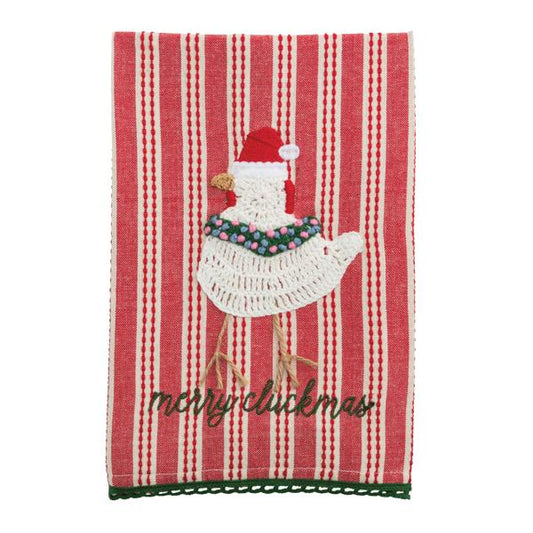 Farm Style Embroidered Christmas Towels