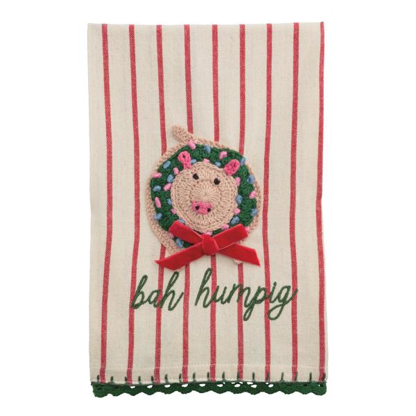 Farm Style Embroidered Christmas Towels