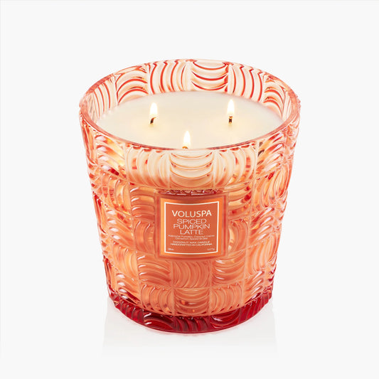 Spiced Pumpkin Latte Hearth 3 Wick Candle