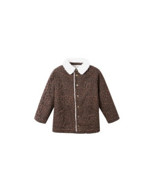 Leopard Long Chore Coat