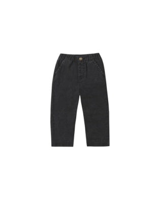 Black Washed Baggy Pant