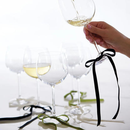 Velvet Bow Wine Glass Charms