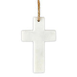 Marble Cross Ornament