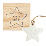 Ceramic Star Ornament With Gift Box