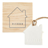 Blessed Home Ceramic Ornament With Gift Box