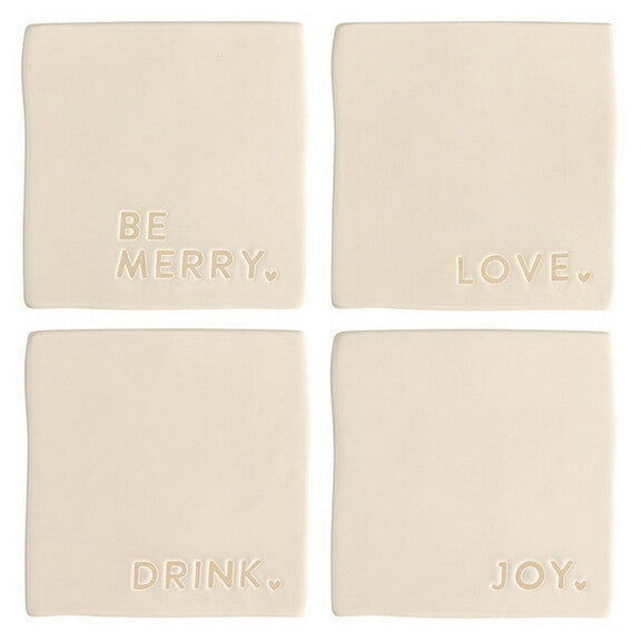 Christmas Ceramic Coaster Set of 4