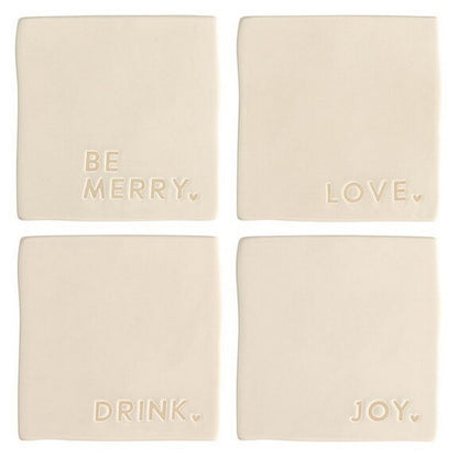 Christmas Ceramic Coaster Set of 4