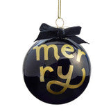 Merry Glass Ornament