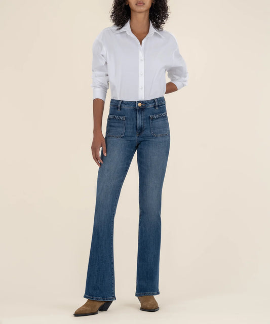 Ana High Rise Flare Patch Pocket