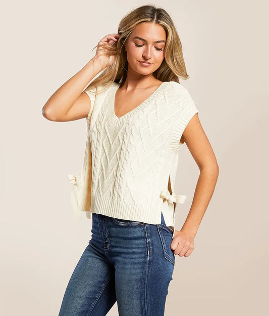 Cable Knit Boxy Sweater