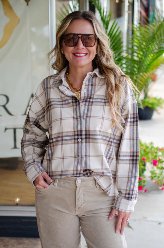 Good Times Plaid Button Down