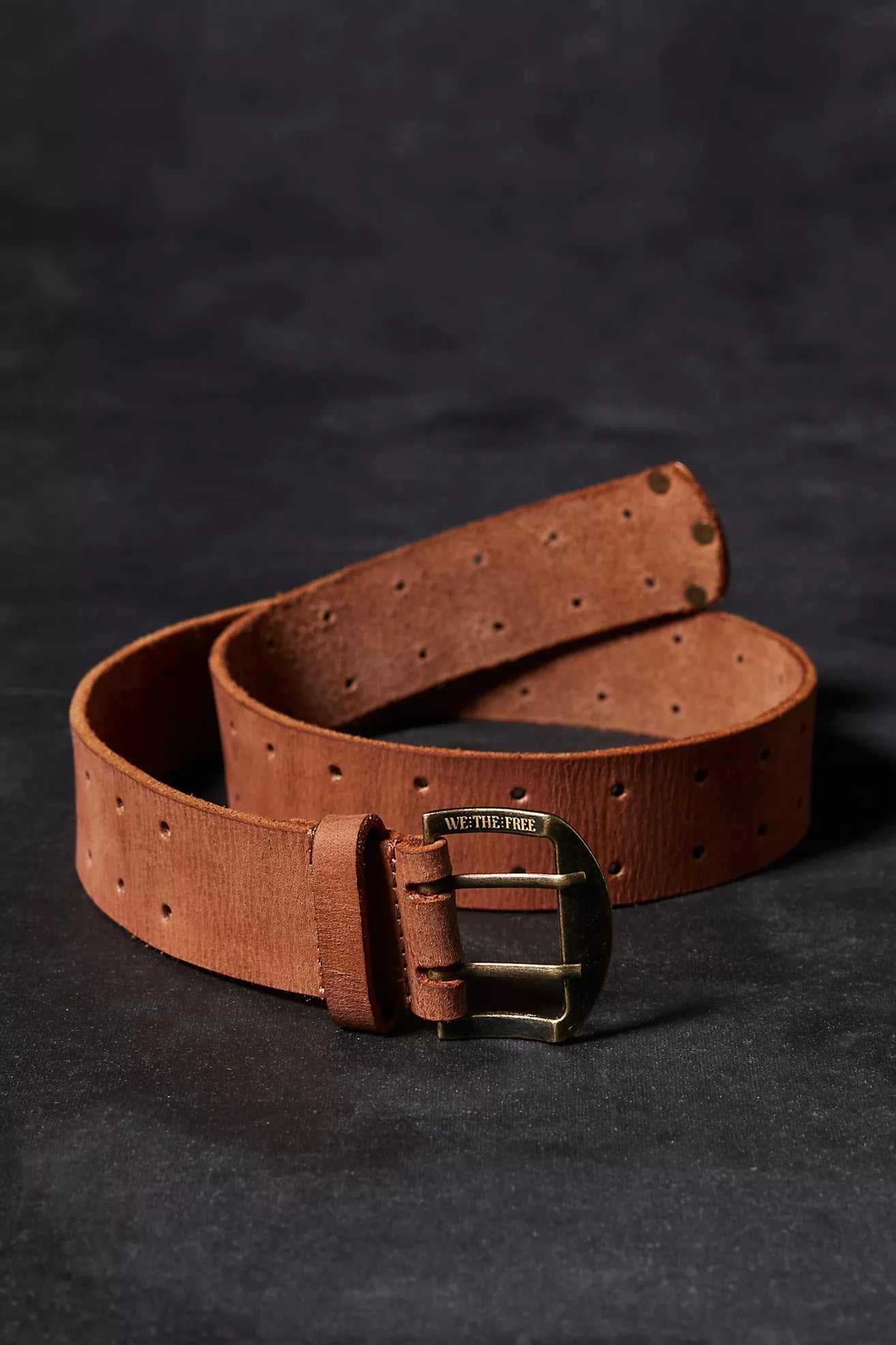 Double Cross Belt in Cognac