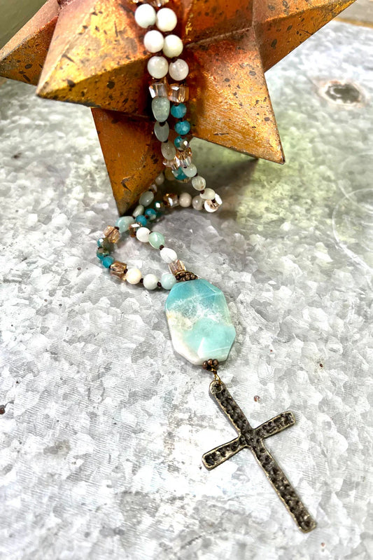 Stephanie Amazonite Necklace