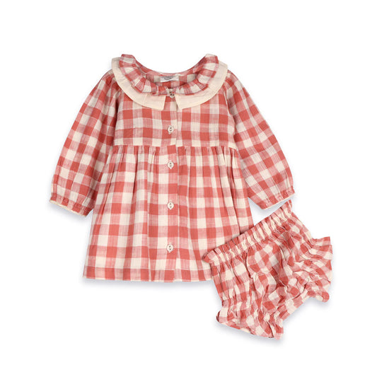 Holly Gingham Dress and Bloomer Set