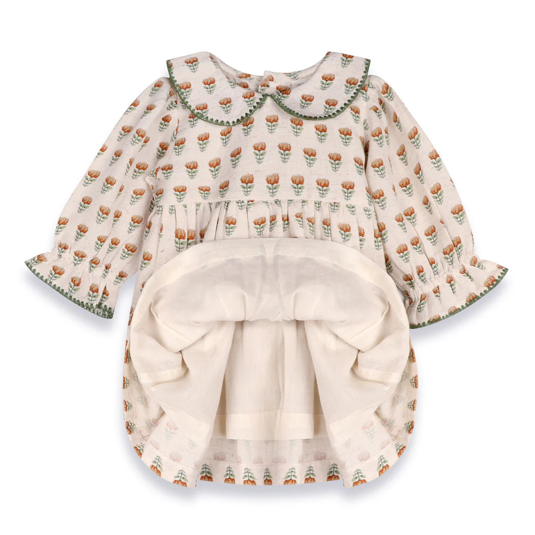 Ina Block Floral Print Dress and Bloomers Set