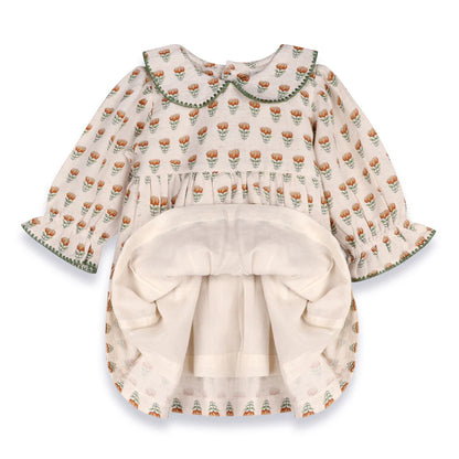 Ina Block Floral Print Dress and Bloomers Set
