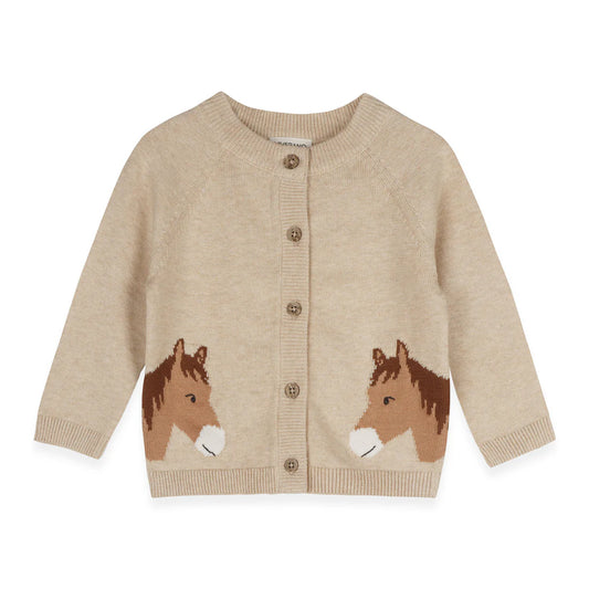 Horse Jacquard Cardigan