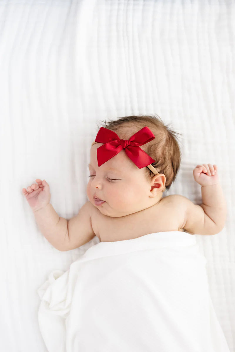 Satin Bow Medium Headband