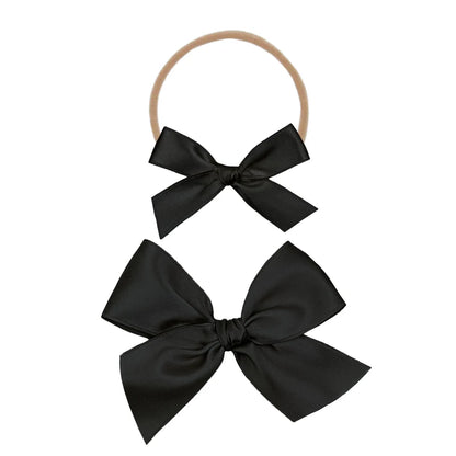 Satin Bow Medium Headband