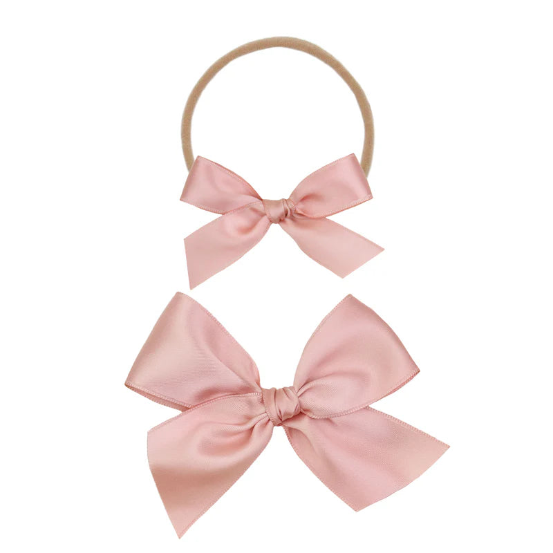 Satin Bow Medium Headband