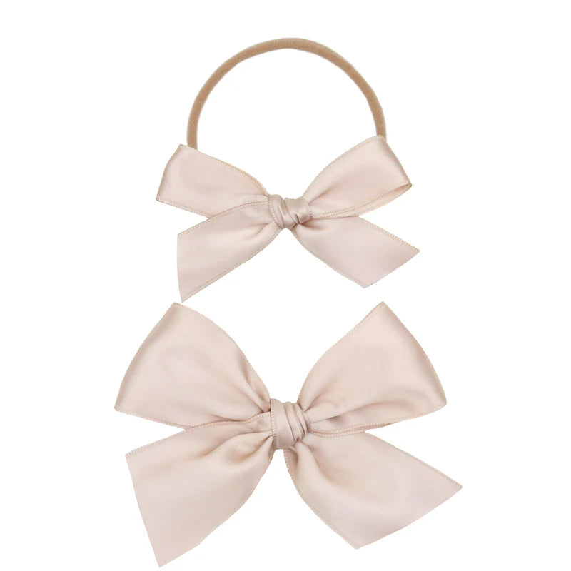 Satin Bow Medium Headband