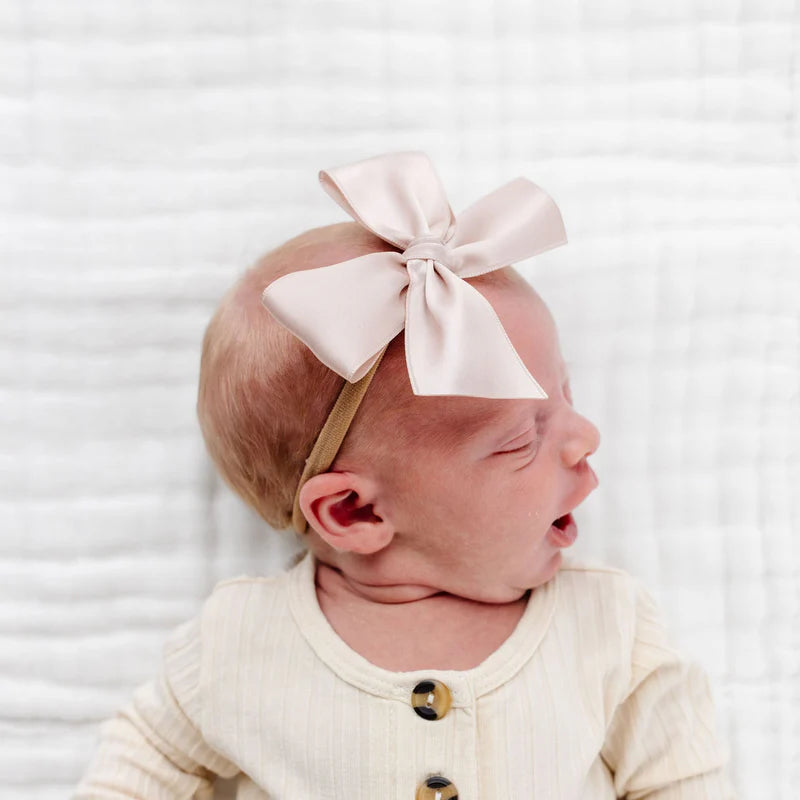 Satin Bow Medium Headband