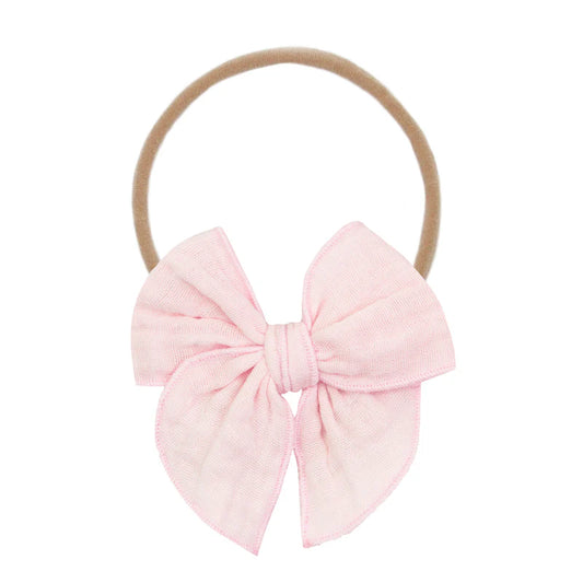 Muslin Bow Headband