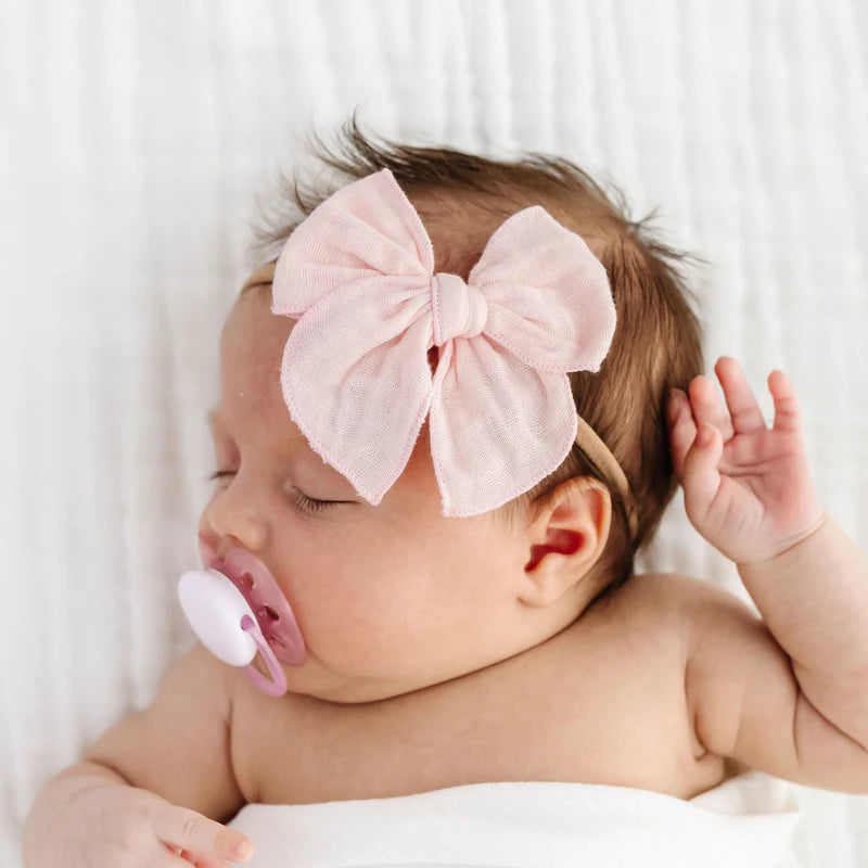 Muslin Bow Headband