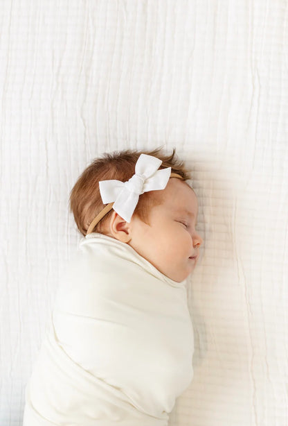 Linen Bow Headband