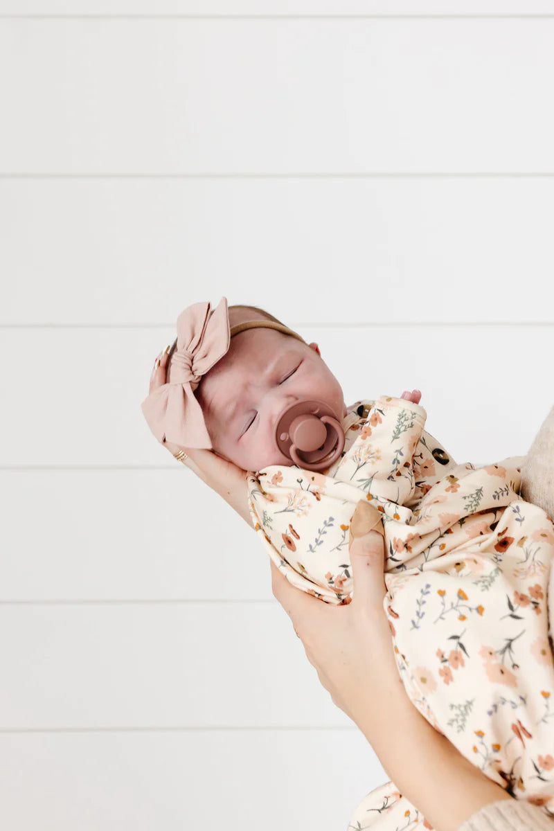 Linen Bow Medium Headband