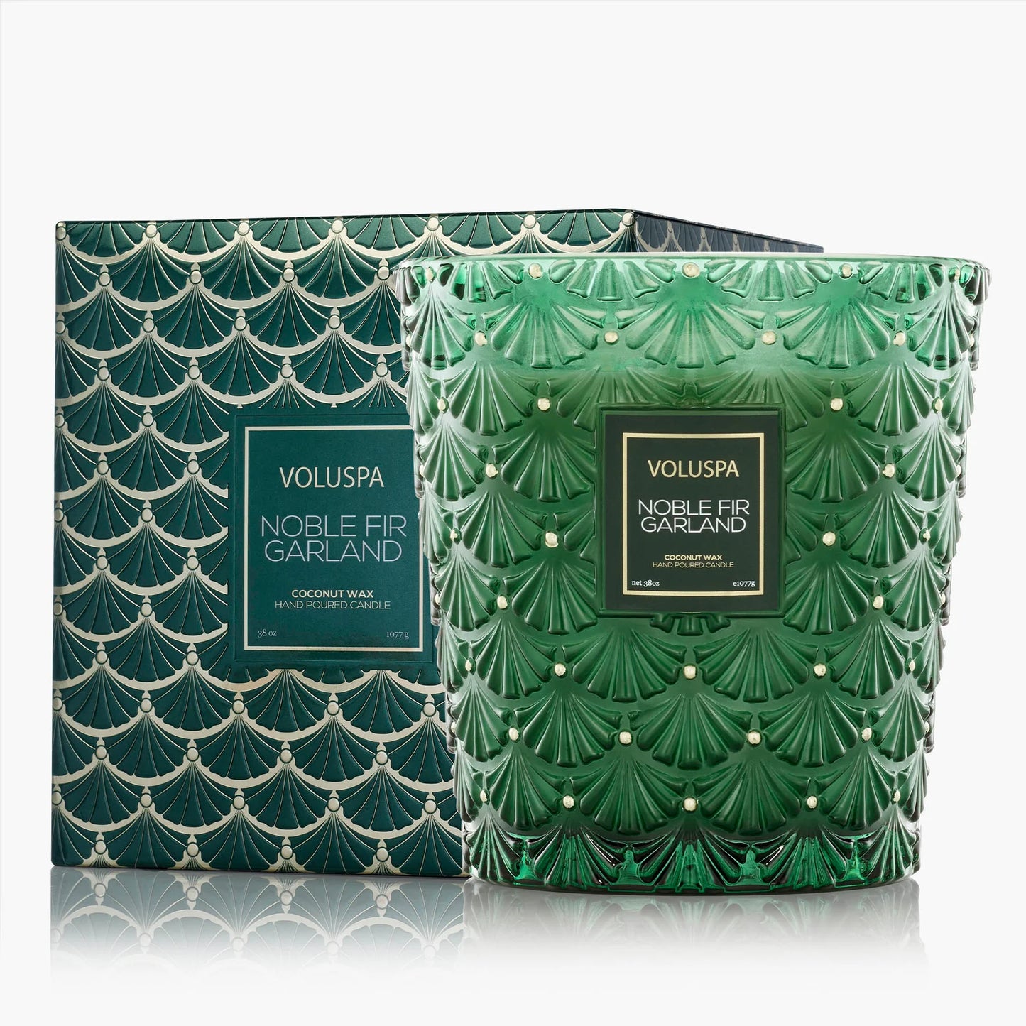 Noble Fir Garland Hearth 3 Wick