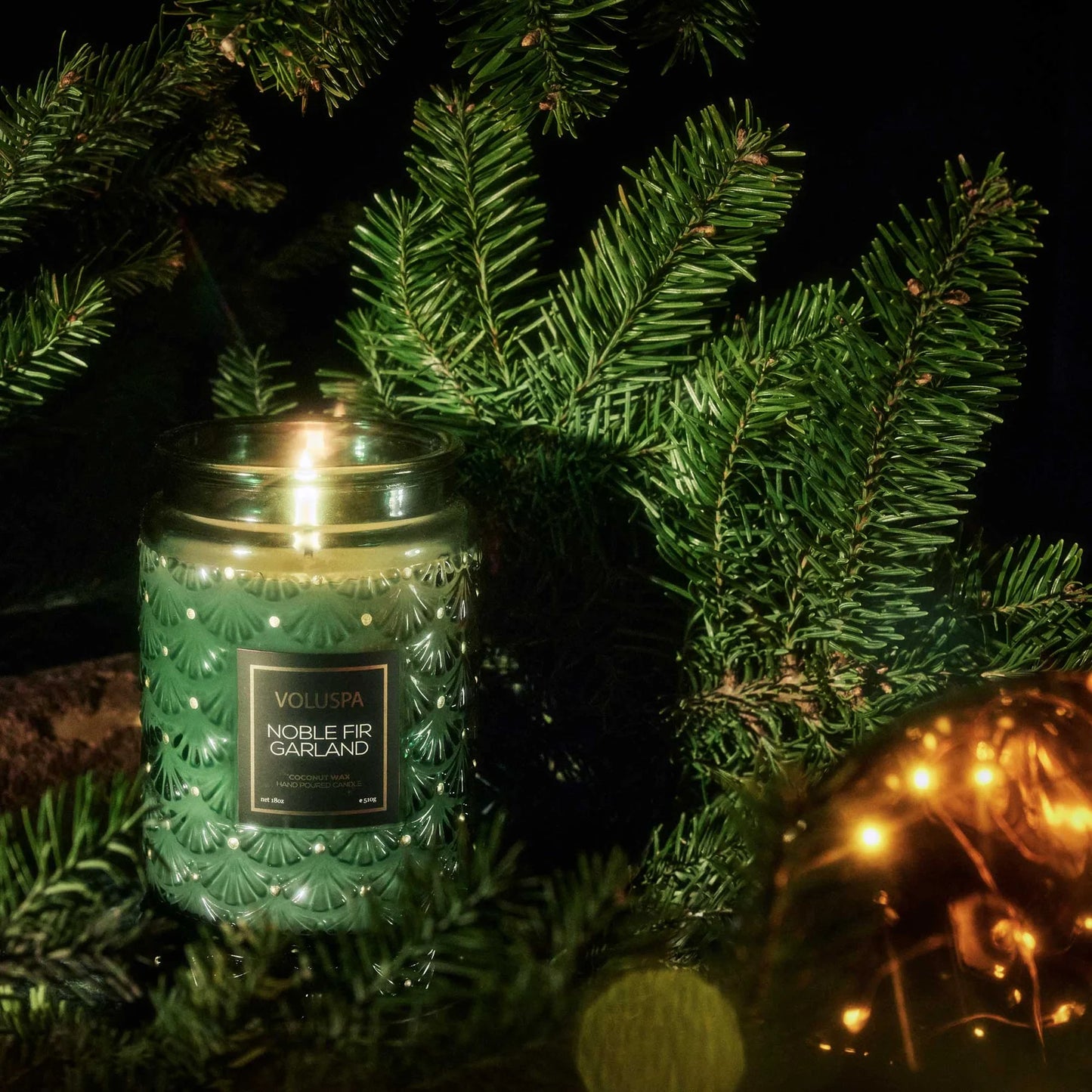 Noble Fir Garland Jar