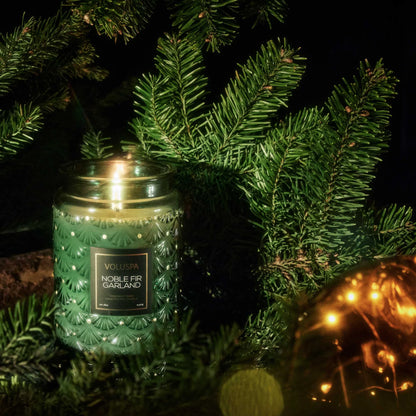 Noble Fir Garland Jar