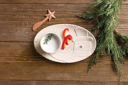 Snowman Tray & Dip Set