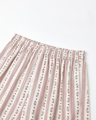 Candy Cane Stripe Ruffle Pajama Set