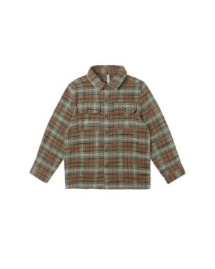 Holiday Plaid Pocketed Flannel Shirt