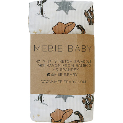 Cowboy Outlaw Ribbed Bamboo Stretch Swaddlw
