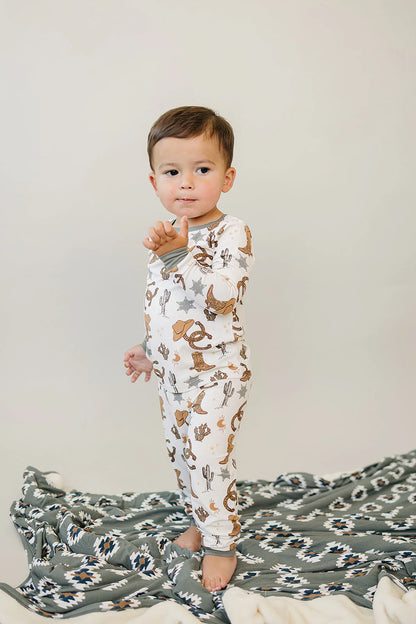 Cowboy Outlaw Ribbed Bamboo Cozy Set