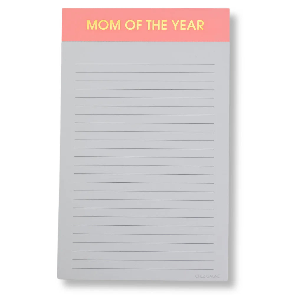 Mom of the Year Lined Notepad