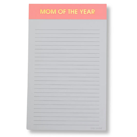 Mom of the Year Lined Notepad