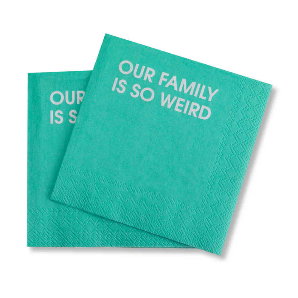 Our Family is So Weird Cocktail Napkins