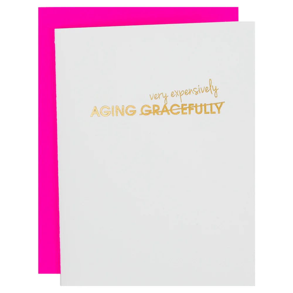 Aging Gracefully Letterpress Card