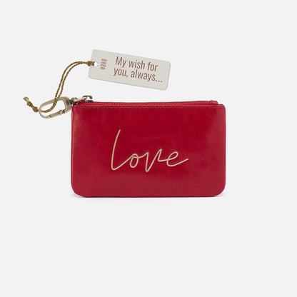 Love Sentiment Pouch in Garnet Gloss
