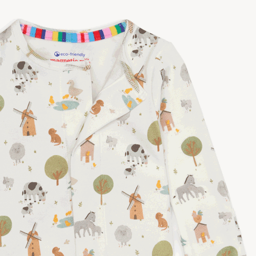 Funny Farm Organic Cotton Footie